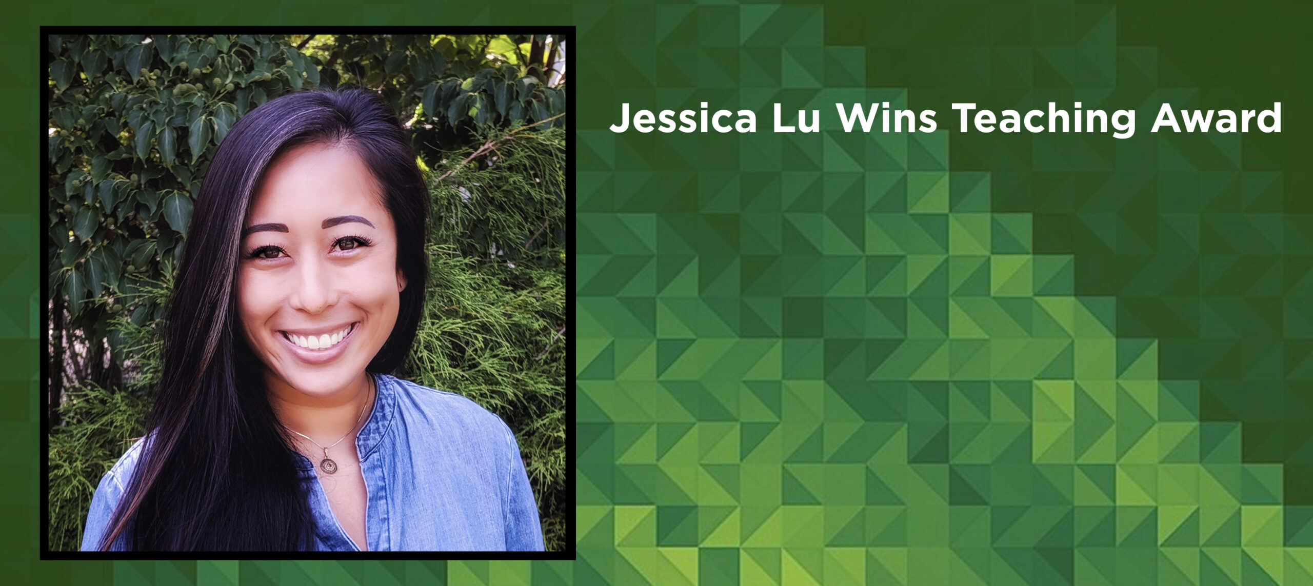 Jessica Lu Wins Teaching Award